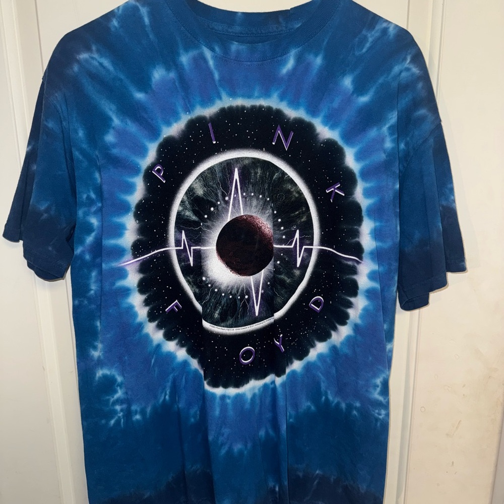 Pink Floyd Blue Tie-Dye T-Shirt